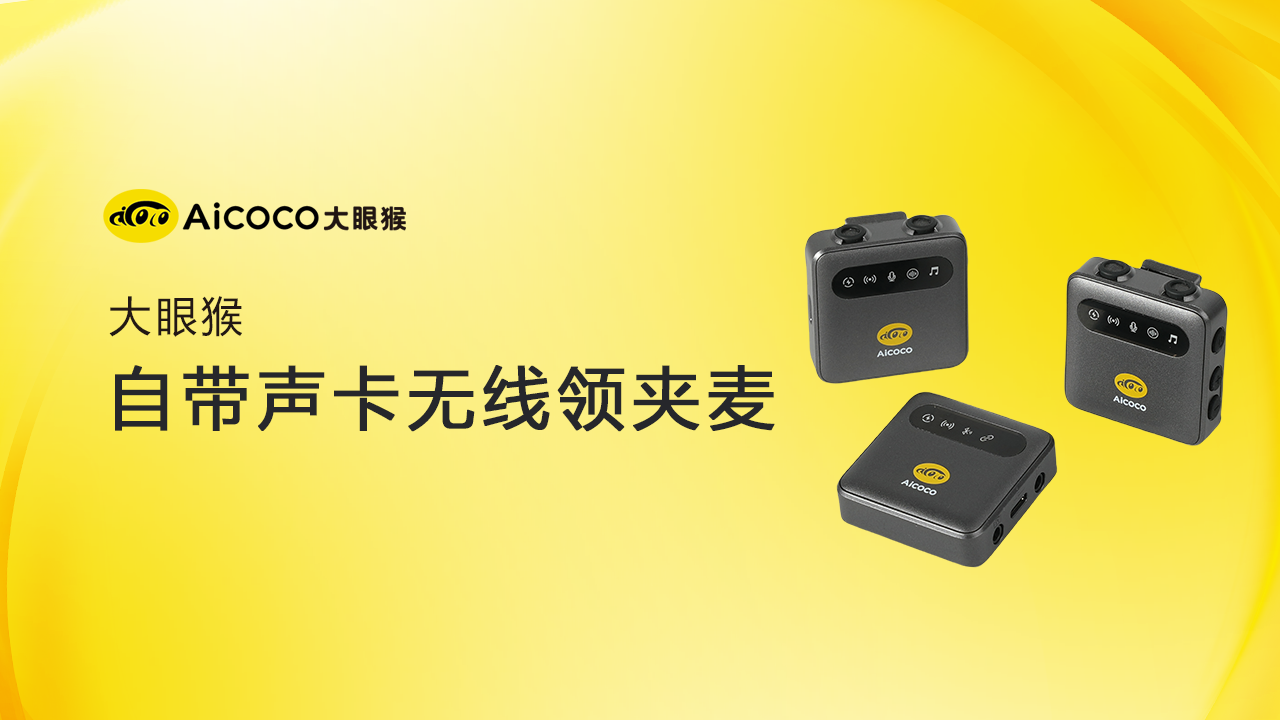 自带声卡 一拖二无线降噪领夹麦
